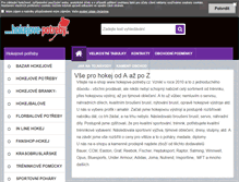 Tablet Screenshot of hokejove-potreby.cz
